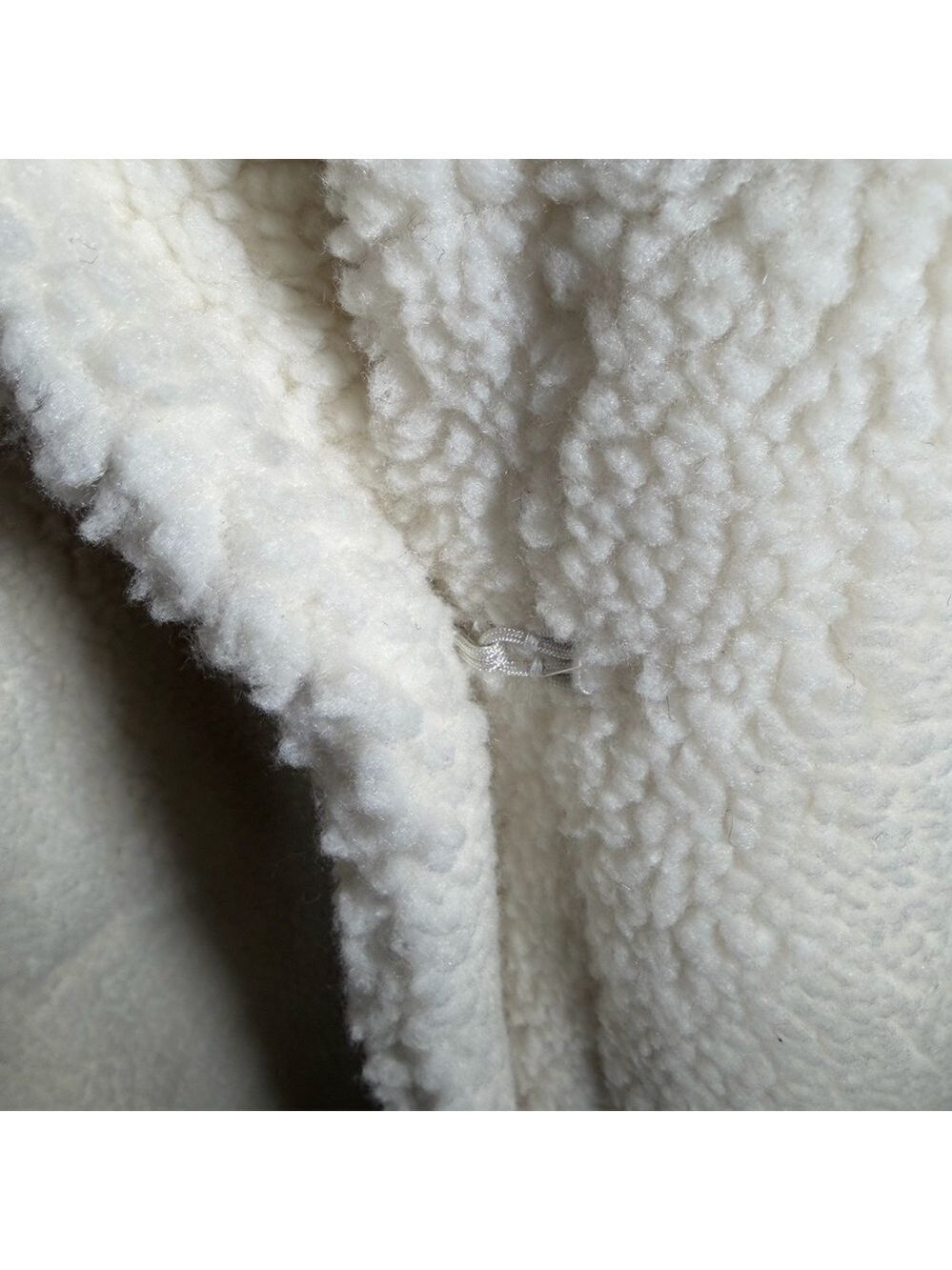 Fabletics Women's Ivory Plush Teddy Coat NWT - Picture 4 of 9